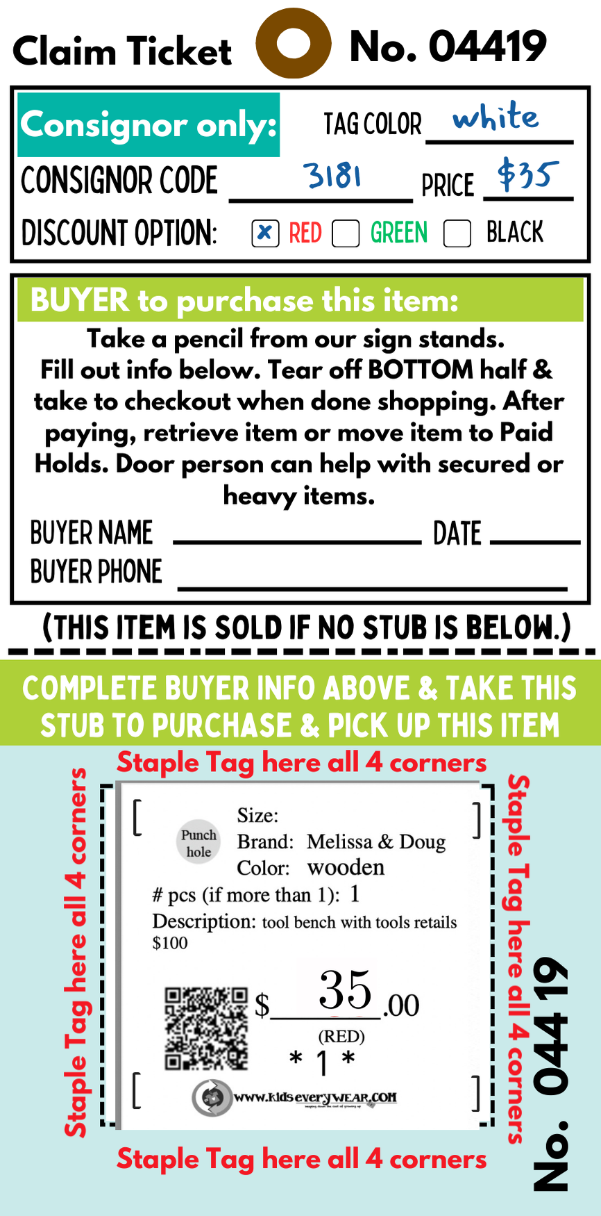 how to complete claim ticket